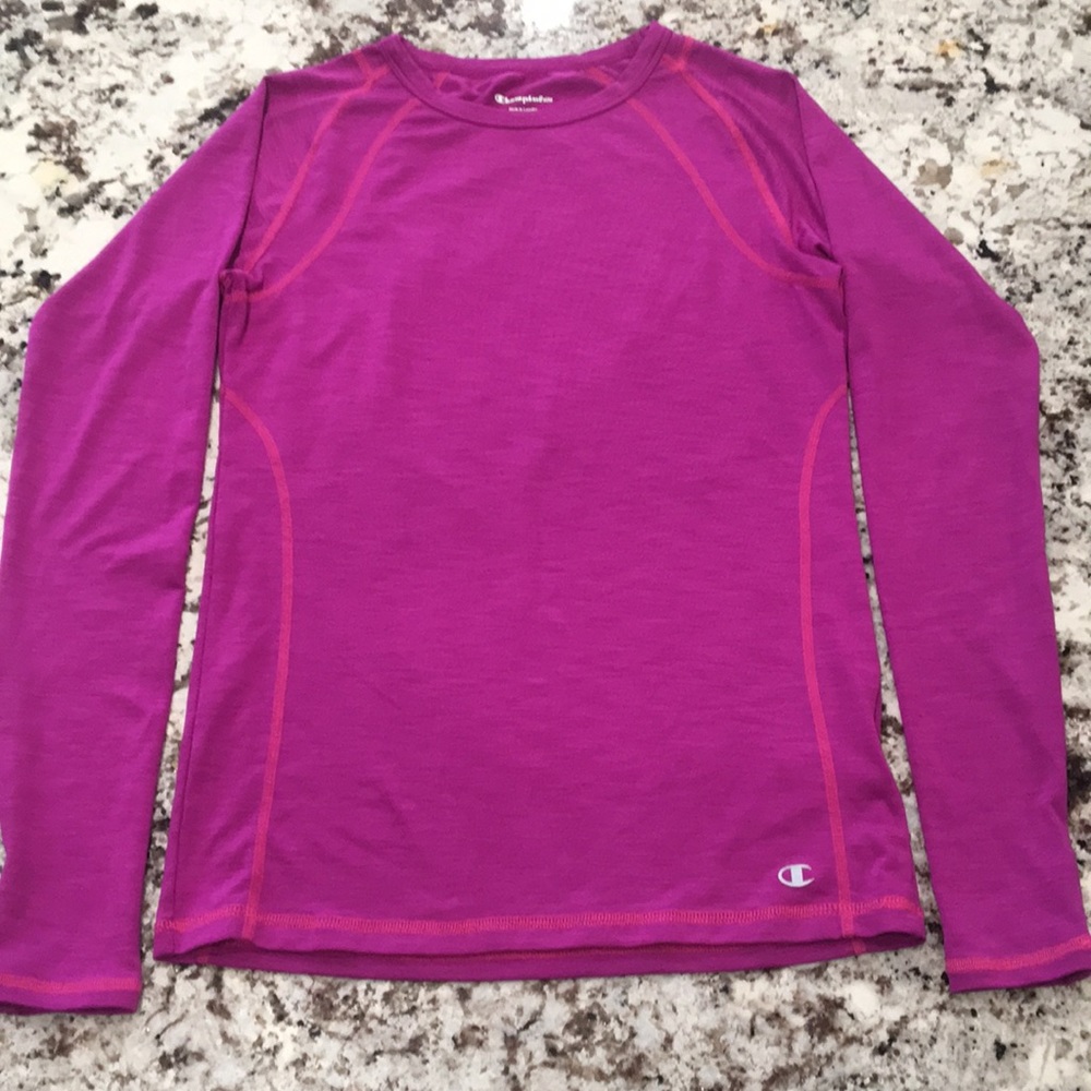 Champion long sleeve workout top size S